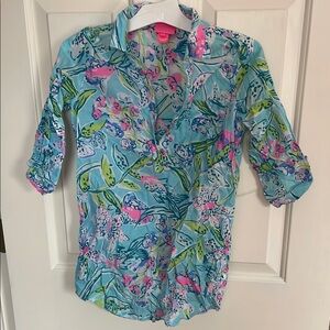 Lilly Pulitzer Cover Up - Blue and Pink